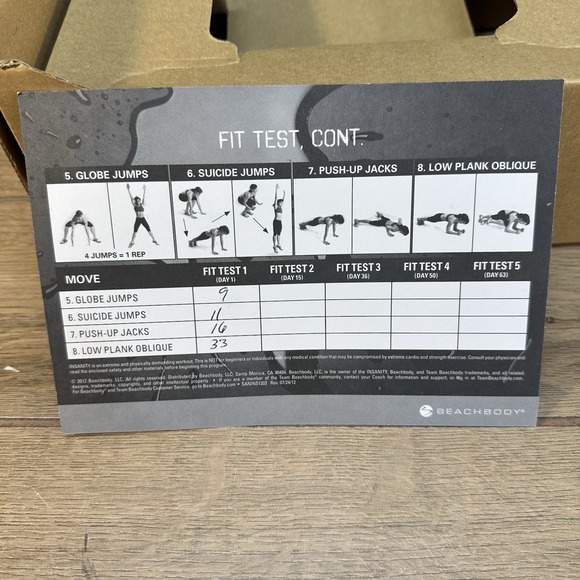 Insanity 60 Day Total Body Conditioning Workout Program DVD Beachbody Box Set - Picture 10 of 16